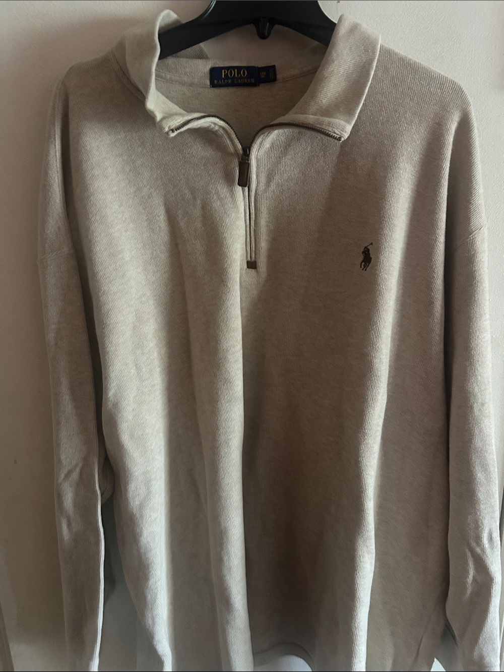 Polo by Ralph Lauren Men's Zip-Neck Sweater - Taupe Bust